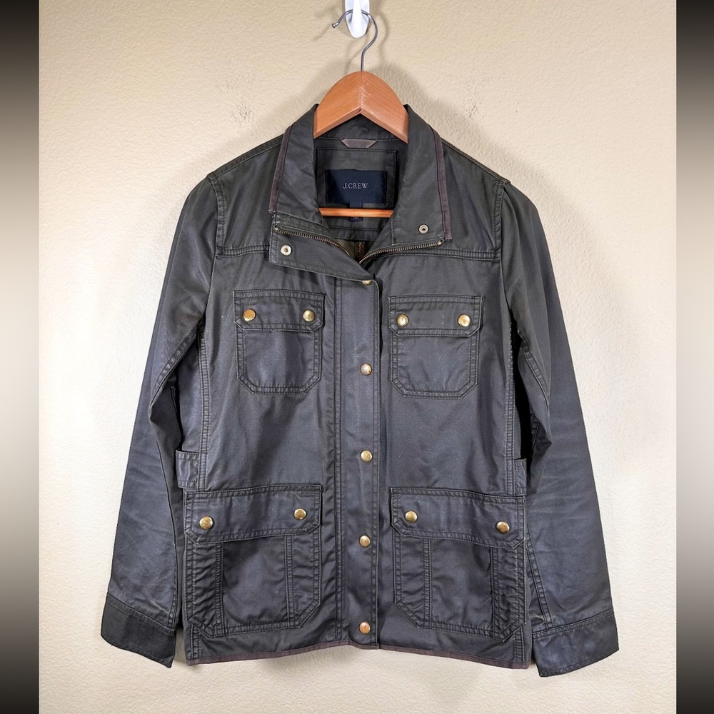 J. Crew Downtown Field Utility Jacket in Olive Green - Picture 5 of 16